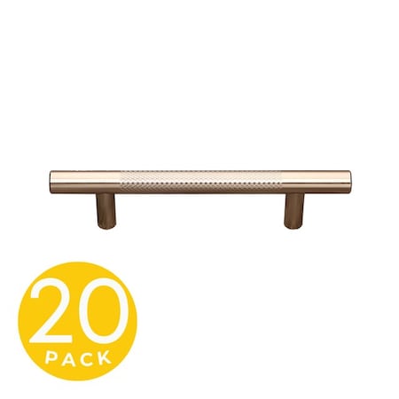 Sapphire Delta Series Modern Textured Gold Cabinet Hardware HandlePull, 20pack SP-1009KN-96-GLD-20
